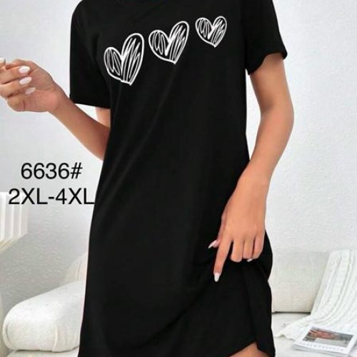 Туника Fili Wear (2XL-4XL) 6636 black (лето) Fili Wear 6636 black