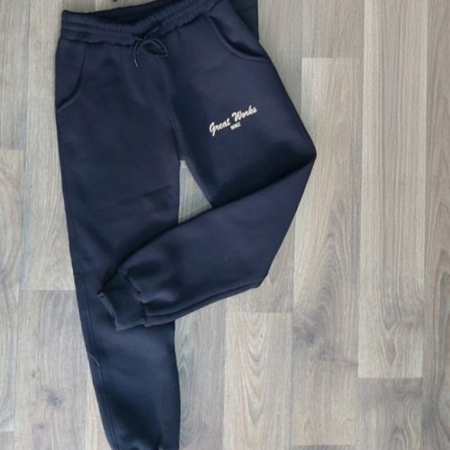 Штаны спорт MMZ (12-16) 211-3 black (зима) MMZ 211-3 black