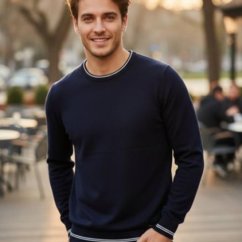 Свитер Moranny (M-2XL) 6173 navy (зима) Moranny 6173 navy