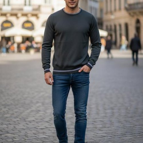 Свитер Moranny (M-2XL) 6173 khaki (зима) Moranny 6173 khaki