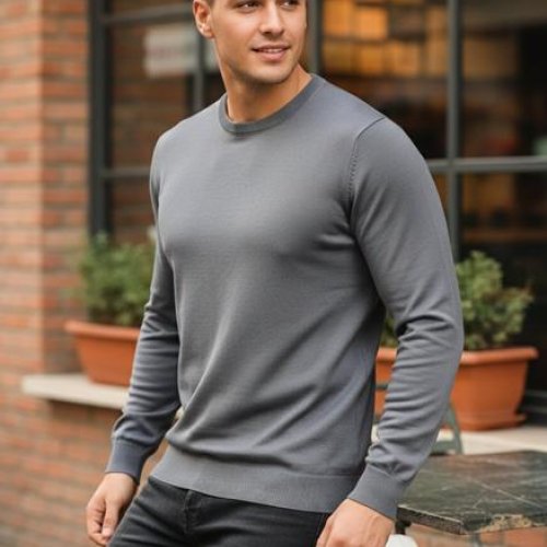 Свитер Moranny (M-2XL) 25194 grey (зима) Moranny 25194 grey
