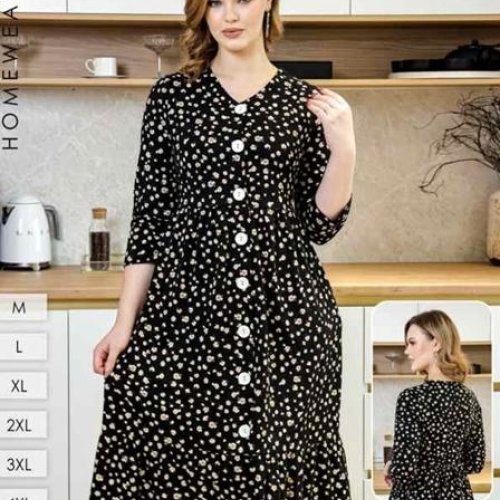 Платье Imlion (44-54) XT09-048 black (лето) Imlion XT09-048 black