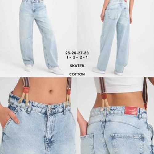 Джинсы Maxim Jeans (25-28) 166 l.blue (деми) Maxim Jeans 166 l.blue