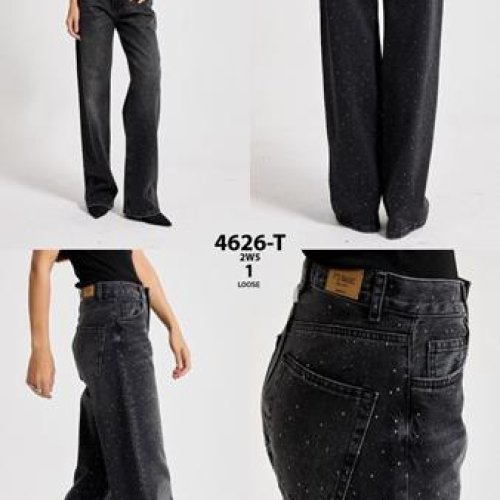 Джинсы Maxim Jeans (34-42) 4626-1 black (деми) Maxim Jeans 4626-1 black