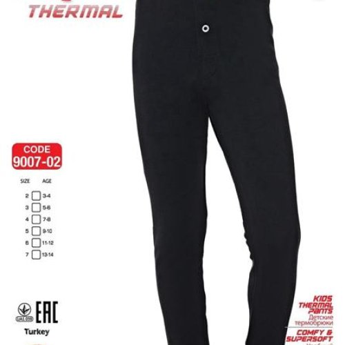 Термобелье Trikotag (7-12) 9007-02 black (зима) Trikotag 9007-02 black