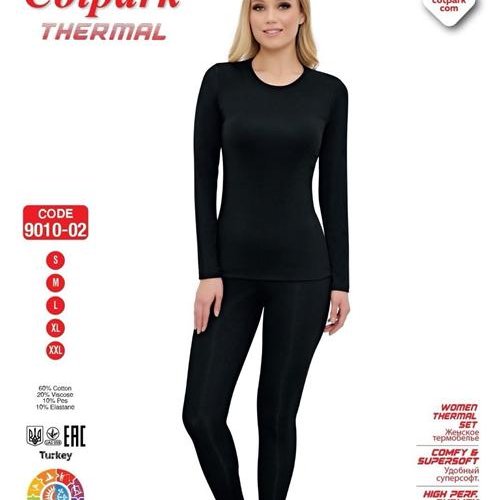 Термобелье Trikotag (S-2XL) 9010-02 black (зима) Trikotag 9010-02 black