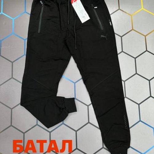 Штаны спорт Alex Clothes (2XL-5XL) 13148 black (деми) Alex Clothes 13148 black