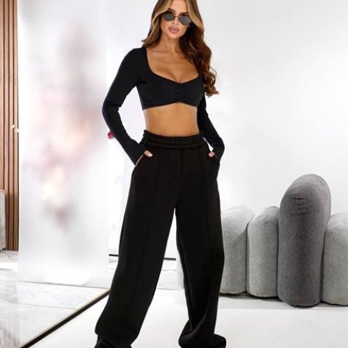 Штаны спорт Global (48-52) 116-2 black (зима) Global 116-2 black