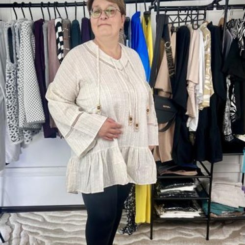 Блузка Global (52-62) GL99 l.beige (деми) Global GL99 l.beige