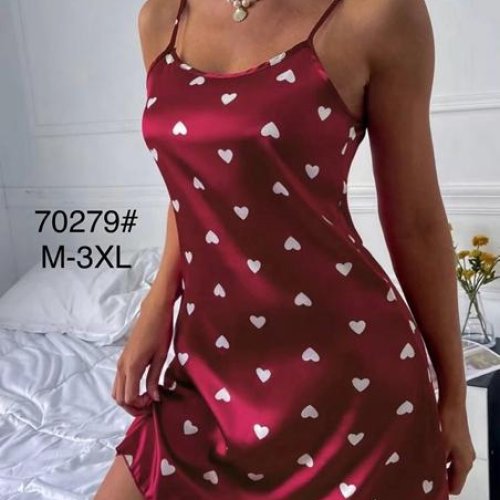 Ночнушка Estima (M-3XL) 70279 red (лето) Estima 70279 red