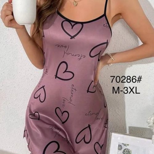 Ночнушка Estima (M-3XL) 70286 purple (лето) Estima 70286 purple