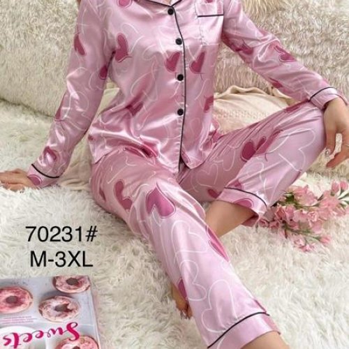 Пижама Estima (M-3XL) 70231 pink (деми) Estima 70231 pink