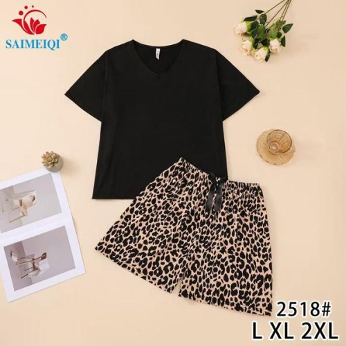 Пижама Estima (L-2XL) 2518 black (лето) Estima 2518 black