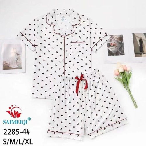 Пижама Estima (S-XL) 2285-4 white (лето) Estima 2285-4 white