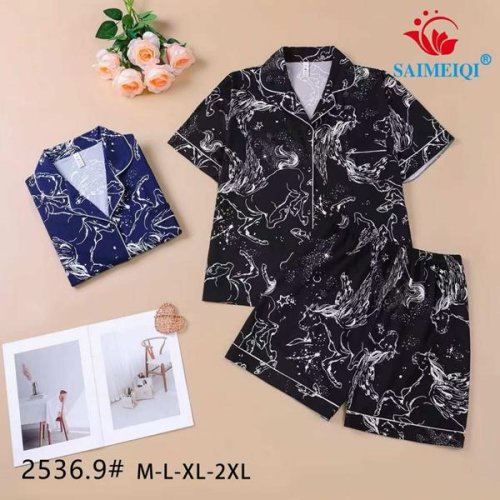 Пижама Estima (M-2XL) 2536-9 black (лето) Estima 2536-9 black