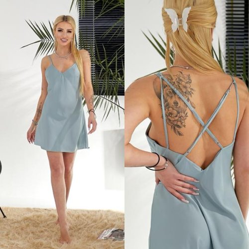 Ночнушка Trikotag (M-XL) 293 l.blue (лето) Trikotag 293 l.blue