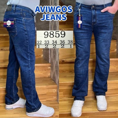 Джинсы God Baron (32-38) 9859-1 blue (деми) God Baron 9859-1 blue