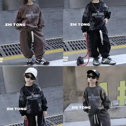 Костюм спорт SunnyTot (90-130) T626 grey (деми) SunnyTot T626 grey