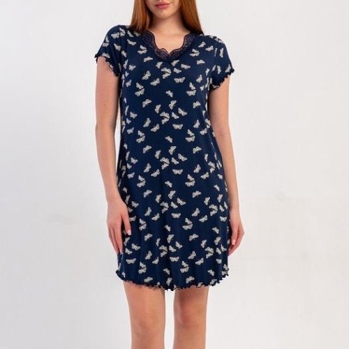 Ночнушка Trikotag (S-XL) T50 navy (лето) Trikotag T50 navy