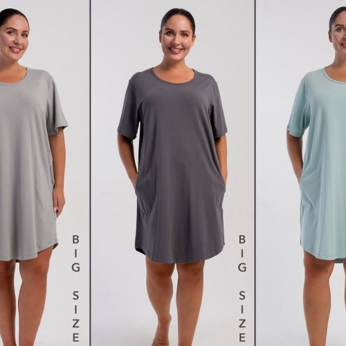 Ночнушка Trikotag (XL-4XL) T78 l.green (лето) Trikotag T78 l.green