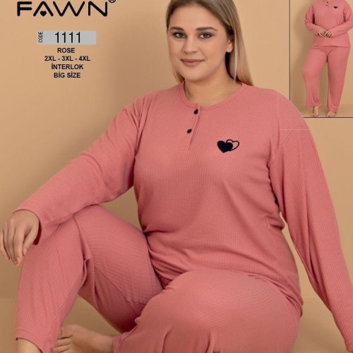 Пижама Trikotag (2XL-4XL) 1111 coral (деми) Trikotag 1111 coral