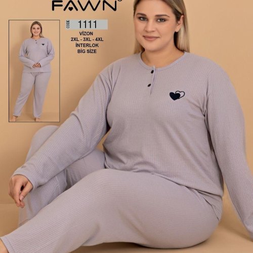 Пижама Trikotag (2XL-4XL) 1111 purple (деми) Trikotag 1111 purple