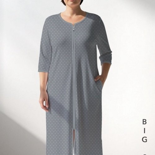 Халат Trikotag (XL-4XL) T84 grey (деми) Trikotag T84 grey