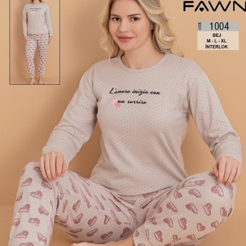 Пижама Trikotag (M-XL) 1004 beige (деми) Trikotag 1004 beige