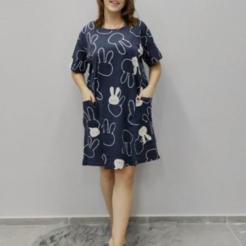 Ночнушка Anion (52) 404 navy (лето) Anion 404 navy