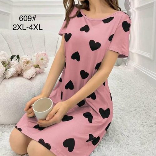 Ночнушка Anion (2XL-4XL) 609 pink (лето) Anion 609 pink