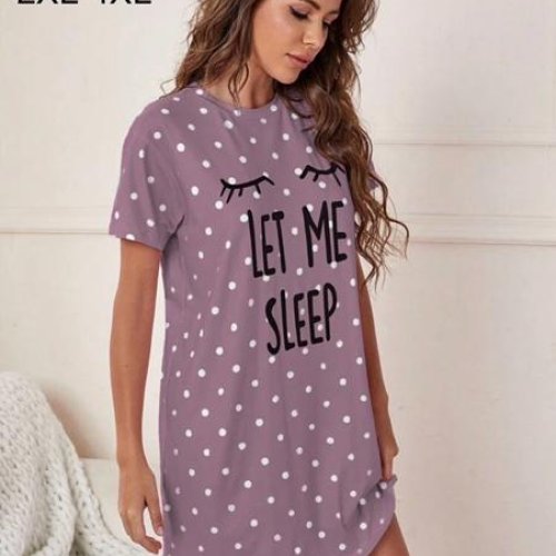 Ночнушка Anion (2XL-4XL) 6639-1 violet (лето) Anion 6639-1 violet