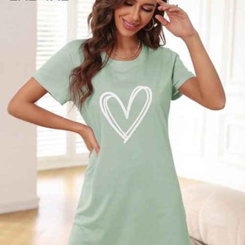 Ночнушка Anion (2XL-4XL) 6642-1 mint (лето) Anion 6642-1 mint