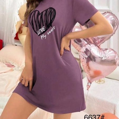 Ночнушка Anion (2XL-4XL) 6637 violet (лето) Anion 6637 violet