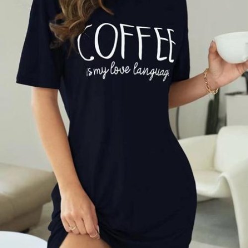 Ночнушка Anion (2XL-4XL) 6634 black (лето) Anion 6634 black