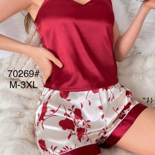 Пижама Estima (M-3XL) 70269 red (лето) Estima 70269 red