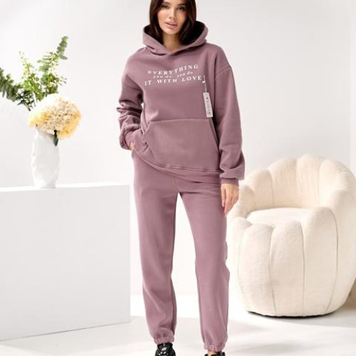 Костюм спорт Lola (M-XL) 5219 powder (зима) Lola 5219 powder