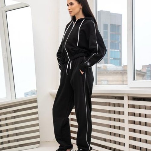 Костюм спорт AZNA (XS-L) ДП174 black (деми) AZNA ДП174 black