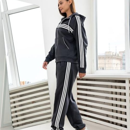 Костюм спорт AZNA (S-XL) ДП166 d.grey (деми) AZNA ДП166 d.grey