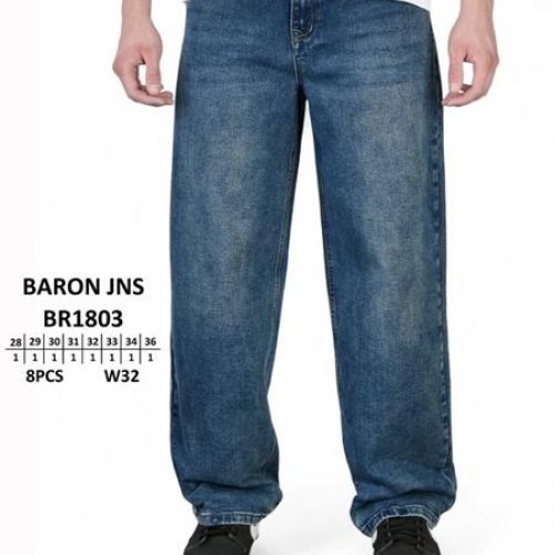 Джинсы Baron Jeans (28-36) BR1803 blue (деми) Baron Jeans BR1803 blue