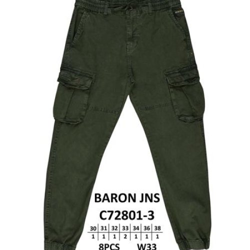 Штаны Baron Jeans (30-38) C72801-3 khaki (деми) Baron Jeans C72801-3 khaki