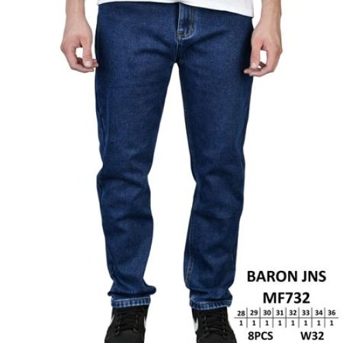 Джинсы Baron Jeans (28-36) MF732 blue (зима) Baron Jeans MF732 blue