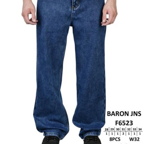Джинсы Baron Jeans (28-34) F6523 blue (зима) Baron Jeans F6523 blue