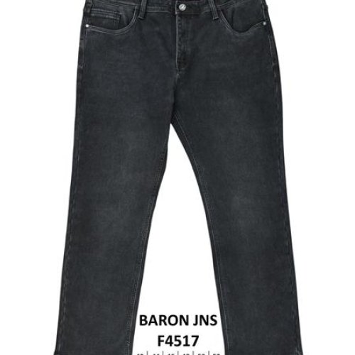 Джинсы Baron Jeans (42-52) F4517 black (зима) Baron Jeans F4517 black