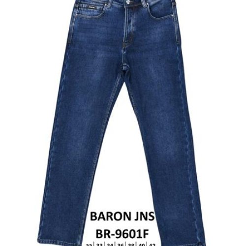 Джинсы Baron Jeans (32-42) BR9601F blue (зима) Baron Jeans BR9601F blue