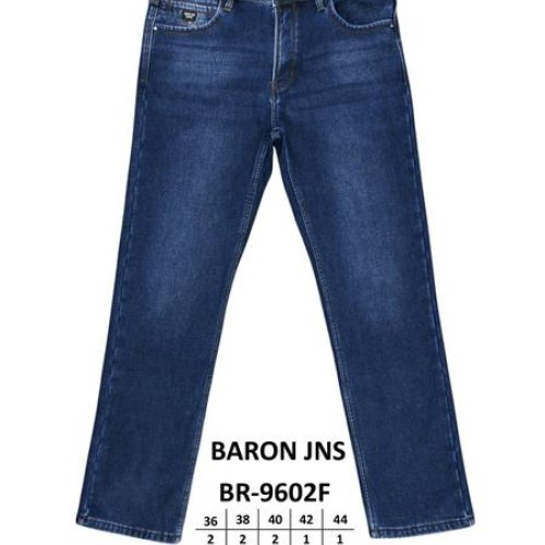 Джинсы Baron Jeans (36-44) BR9602F blue (зима) Baron Jeans BR9602F blue