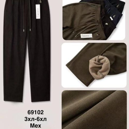 Штаны спорт Minh (M-2XL) 69012 brown (зима) Minh 69012 brown