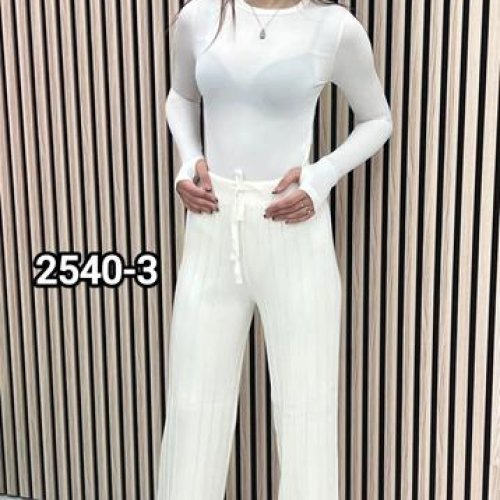 Штаны спорт MMC clothes (one size) 2540-3 white (деми) MMC clothes 2540-3 white