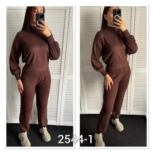 Костюм спорт MMC clothes (42-48) 2544-1 d.brown (деми) MMC clothes 2544-1 d.brown