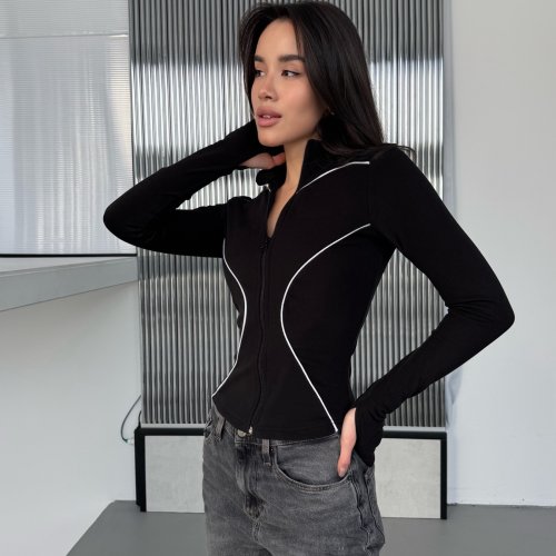 Кофта Arina (42-46) 1694 black (деми) Arina 1694 black