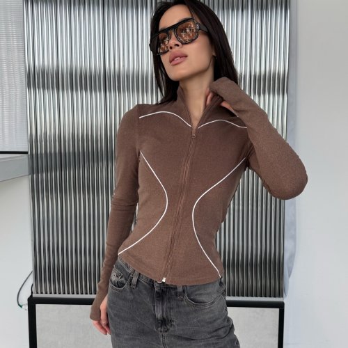 Кофта Arina (42-46) 1694 brown (деми) Arina 1694 brown